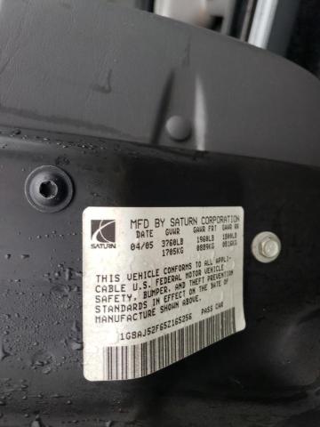 Photo 10 from auction – 2005 SATURN ION LEVEL with VIN 1G8AJ52F65Z165256