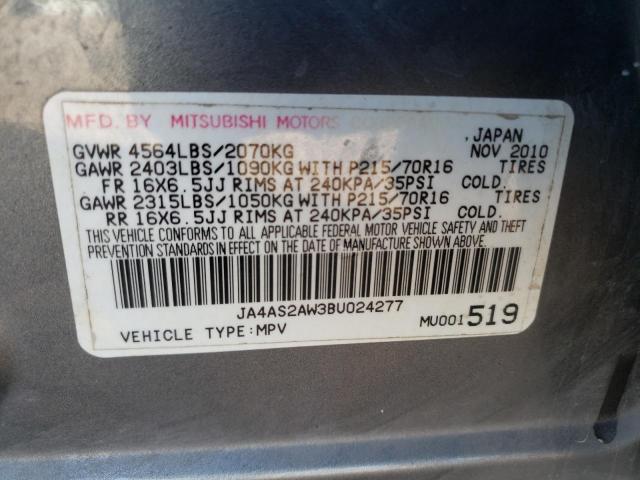 Photo 14 from auction – 2011 MITSUBISHI OUTLANDER with VIN JA4AS2AW3BU024277