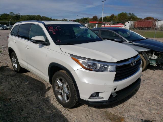 TOYOTA HIGHLANDER 2016 with VIN 5TDYKRFH7GS134333 - Photo from auction