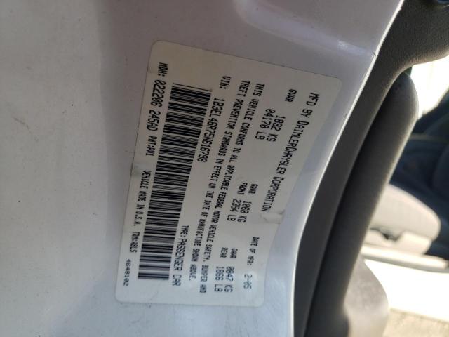 Photo 10 from auction – 2005 DODGE STRATUS SX with VIN 1B3EL46R75N616798