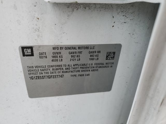 Photo 10 from auction – 2016 CHEVROLET MALIBU LT with VIN 1G1ZE5ST7GF227747
