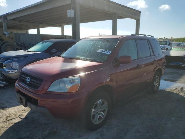 HONDA PILOT EXL 2005 with VIN 2HKYF187X5H571711 - Photo from auction