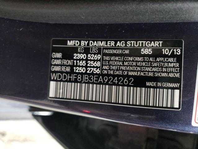 Photo 10 from auction – 2014 MERCEDES-BENZ E 350 4MAT with VIN WDDHF8JB3EA924262
