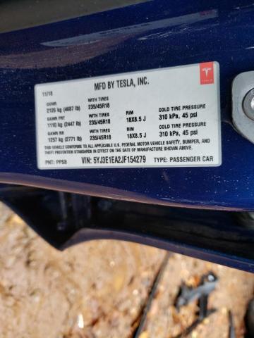 Photo 10 from auction – 2018 TESLA MODEL 3 with VIN 5YJ3E1EA2JF154279