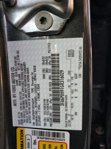 Photo 10 from auction – 2016 FORD FUSION SE with VIN 3FA6P0H91GR316029