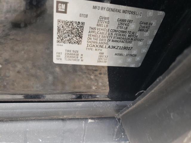 Photo 10 from auction – 2019 GMC ACADIA SLE with VIN 1GKKNLLA3KZ119017