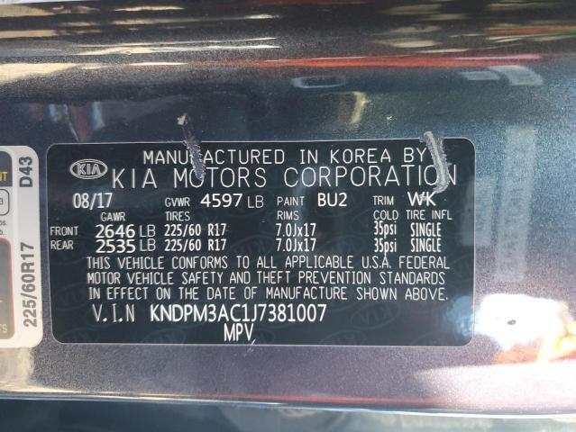 Photo 10 from auction – 2018 KIA SPORTAGE L with VIN KNDPM3AC1J7381007