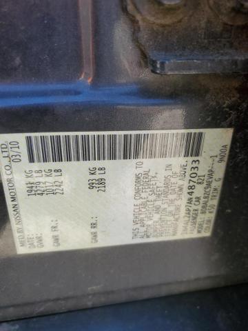 Photo 10 from auction – 2010 NISSAN ALTIMA BAS with VIN 1N4AL2AP7AN487033