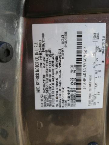 Photo 10 from auction – 2003 FORD THUNDERBIR with VIN 1FAHP60A13Y109587