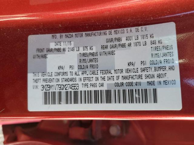 Photo 10 from auction – 2016 MAZDA 3 TOURING with VIN 3MZBM1V79GM274553