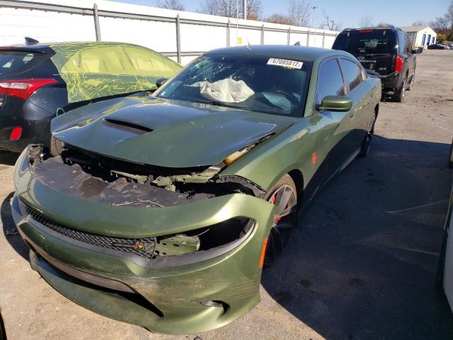 DODGE CHARGER R/ 2018 with VIN 2C3CDXGJ9JH262321 - Photo from auction