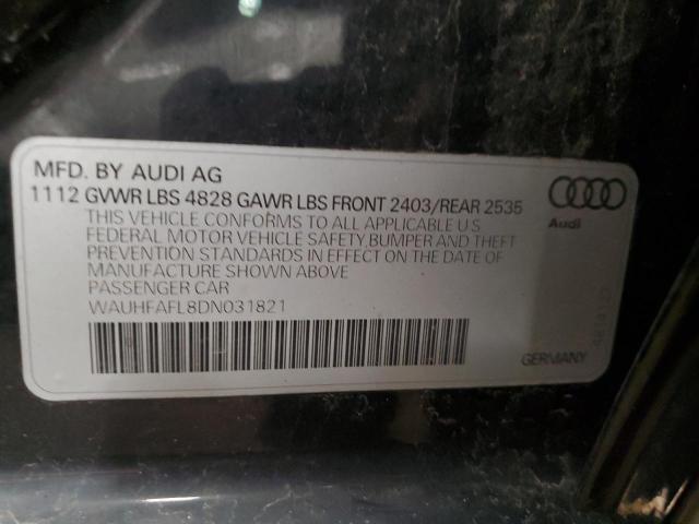 Photo 10 from auction – 2013 AUDI A4 PREMIUM with VIN WAUHFAFL8DN031821