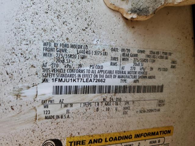 Photo 10 from auction – 2020 FORD EXPEDITION with VIN 1FMJU1KT7LEA72662