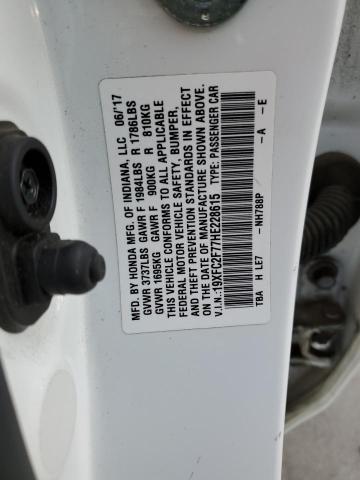 Photo 10 from auction – 2017 HONDA CIVIC EX with VIN 19XFC2F77HE228615