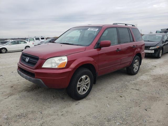HONDA PILOT EX 2003 with VIN 2HKYF184X3H506408 - Photo from auction