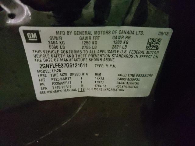 Photo 14 from auction – 2016 CHEVROLET EQUINOX LT with VIN 2GNFLFE37G6121611