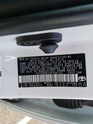 Photo 10 from auction – 2016 TOYOTA COROLLA L with VIN 5YFBURHE2GP499725