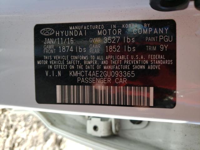 Photo 10 from auction – 2016 HYUNDAI ACCENT SE with VIN KMHCT4AE2GU093365