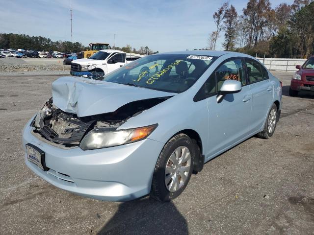 HONDA CIVIC LX 2012 with VIN 2HGFB2F58CH577962 - Photo from auction