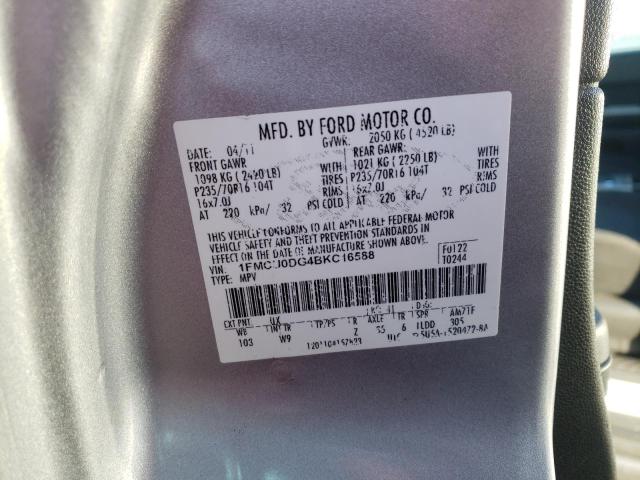 Foto 14 de la subasta – 2011 FORD ESCAPE XLT con VIN 1FMCU0DG4BKC16588
