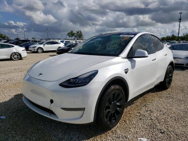 Photo 2 from auction – 2021 TESLA MODEL Y with VIN 5YJYGDEE9MF183450