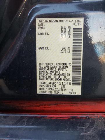 Photo 10 from auction – 2015 NISSAN ALTIMA with VIN 1N4AL3AP6FC411148