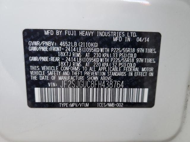 Photo 10 from auction – 2015 SUBARU FORESTER 2 with VIN JF2SJGUC8FH438764