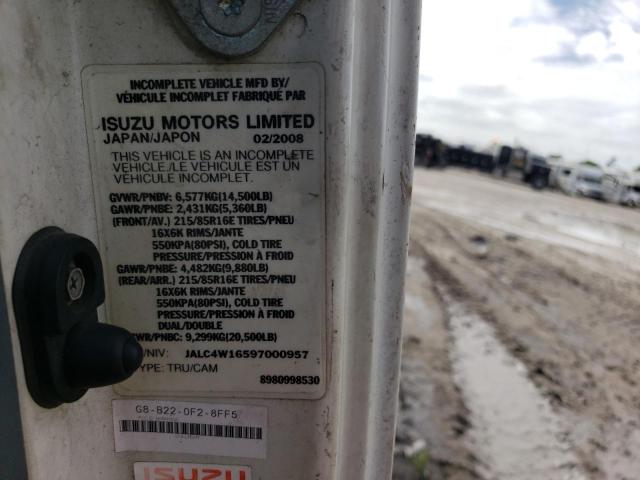 Photo 10 from auction – 2009 ISUZU NPR with VIN JALC4W16597000957