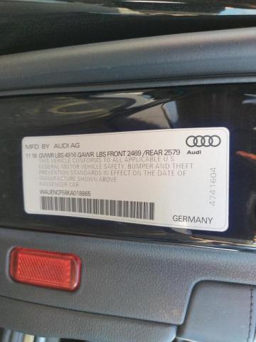 Photo 10 from auction – 2019 AUDI A5 PREMIUM with VIN WAUENCF58KA018865