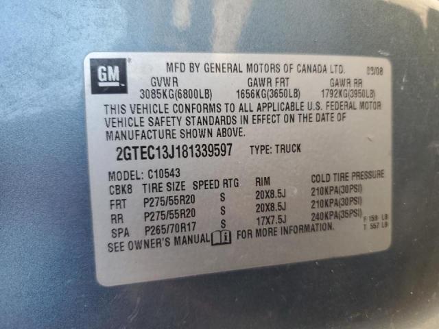 Photo 10 from auction – 2008 GMC SIERRA C15 with VIN 2GTEC13J181339597