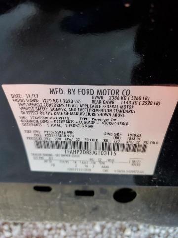 Photo 10 from auction – 2018 FORD TAURUS SE with VIN 1FAHP2D83JG103115