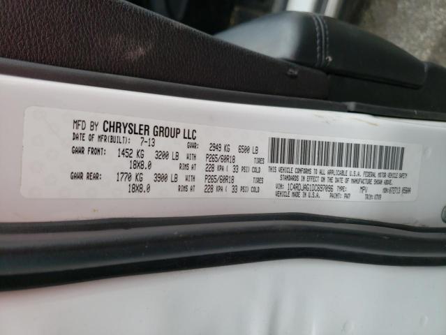 Photo 14 from auction – 2013 DODGE DURANGO SX with VIN 1C4RDJAG1DC697096
