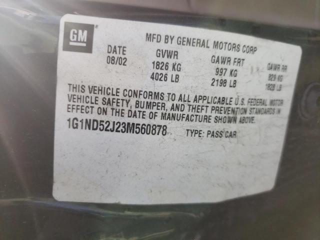 Photo 10 from auction – 2003 CHEVROLET MALIBU with VIN 1G1ND52J23M560878