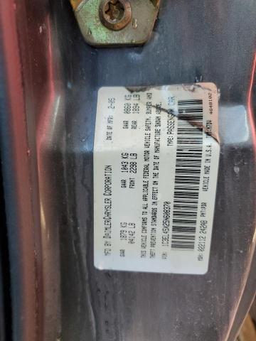 Photo 10 from auction – 2005 CHRYSLER SEBRING with VIN 1C3EL45X25N608370