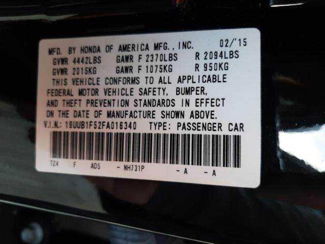 Photo 10 from auction – 2015 ACURA TLX TECH with VIN 19UUB1F52FA016340