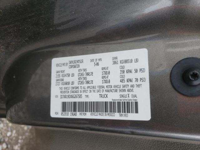 Photo 10 from auction – 2006 DODGE RAM 1500 with VIN 3D7KR19DX6G267585