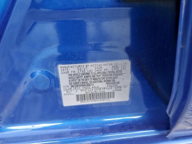 Photo 10 from auction – 2017 NISSAN VERSA S with VIN 3N1CN7AP8HL858711