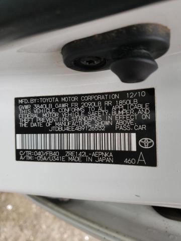 صورة رقم 10 من المزاد - 2011 TOYOTA COROLLA BA مع VIN JTDBU4EE4B9126532