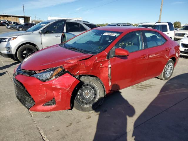 TOYOTA COROLLA 2018 with VIN 5YFBURHE3JP800106 - Photo from auction