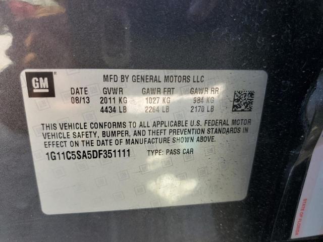 Photo 10 from auction – 2013 CHEVROLET MALIBU 1LT with VIN 1G11C5SA5DF351111