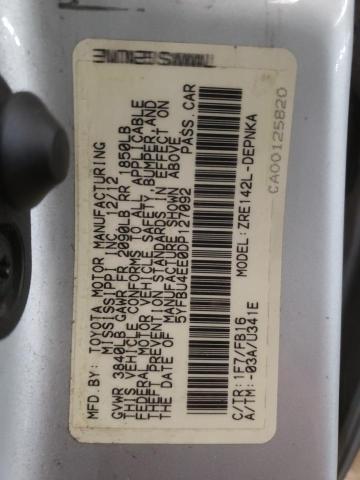 Photo 10 from auction – 2013 TOYOTA COROLLA BA with VIN 5YFBU4EE0DP127092