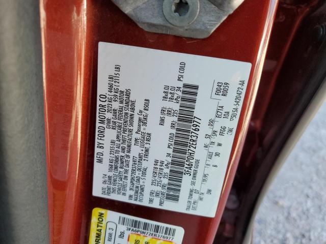 Photo 10 from auction – 2014 FORD FUSION SE with VIN 3FA6P0H72ER376977