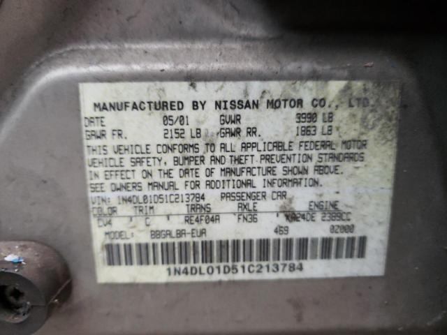Photo 10 from auction – 2003 NISSAN ALTIMA with VIN 1N4DL01D51C213784