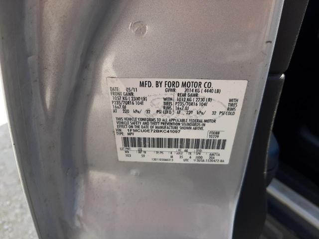 Photo 10 from auction – 2011 FORD ESCAPE LIM with VIN 1FMCU0E72BKC41097