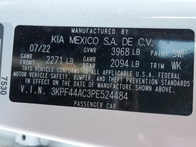 Photo 10 from auction – 2023 KIA FORTE GT with VIN 3KPF44AC3PE524484