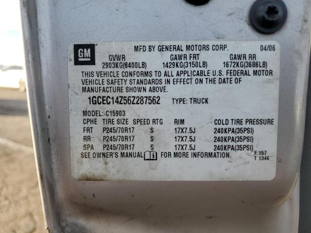Photo 10 from auction – 2006 CHEVROLET SILVERADO with VIN 1GCEC14Z56Z287562