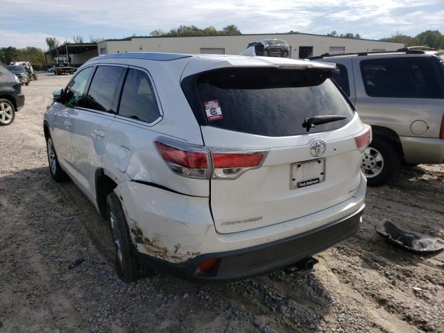 Photo 3 from auction – 2016 TOYOTA HIGHLANDER with VIN 5TDYKRFH7GS134333