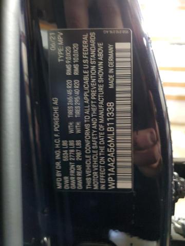 Photo 10 from auction – 2021 PORSCHE MACAN with VIN WP1AA2A56MLB11338