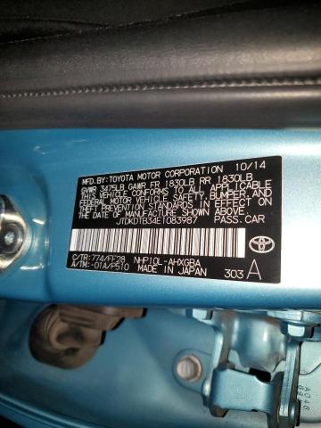 Photo 10 from auction – 2014 TOYOTA PRIUS C with VIN JTDKDTB34E1083987