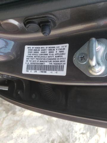 Photo 10 from auction – 2012 HONDA CIVIC LX with VIN 19XFB2F53CE388677